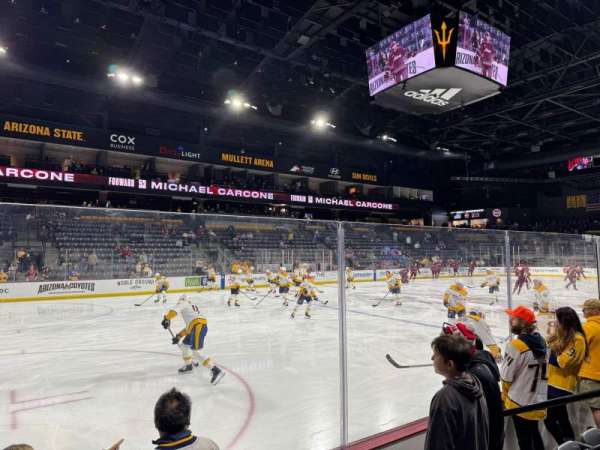 Mullett Arena, section: 104, row: D, seat: 5