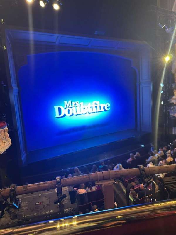 Shaftesbury Theatre, section: Royal Circle, row: A, seat: 31