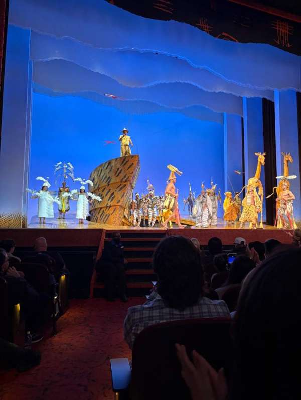 Minskoff Theatre, section: Orchestra C, row: F, seat: 102