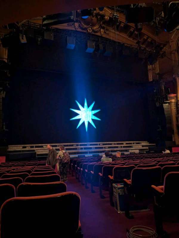 The London Palladium, section: Stalls, row: O, seat: 34