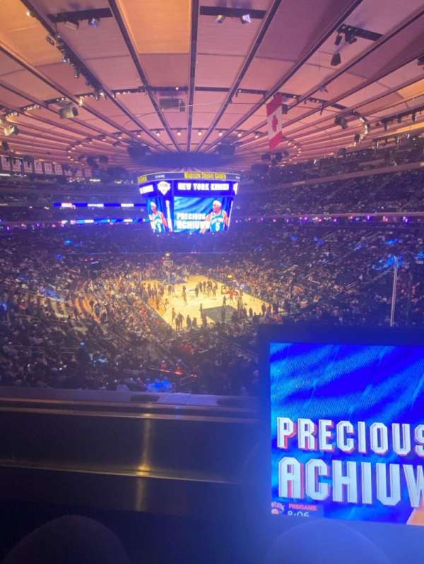 Madison Square Garden, section: 202, row: 1, seat: 13