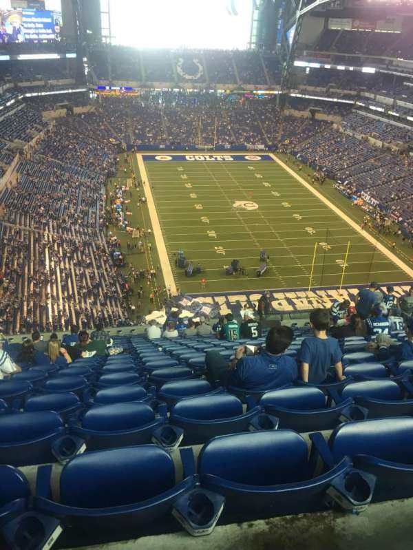 Lucas Oil Stadium, section: 629, row: 20, seat: 15