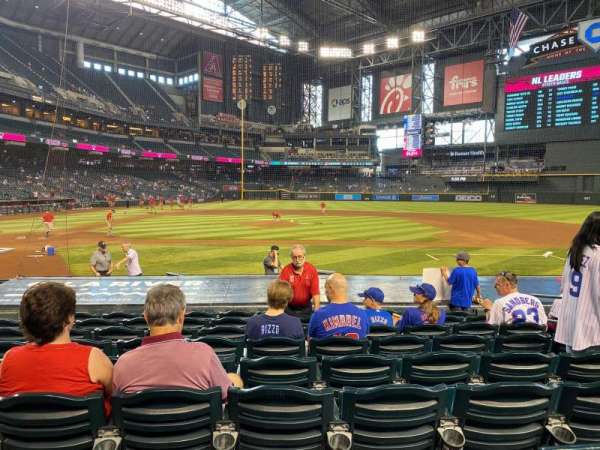 Chase Field, section: F, row: 14, seat: 6