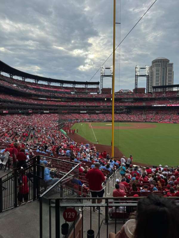 Busch Stadium, section: 129, row: 22, seat: 3