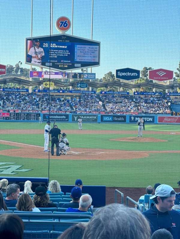 Dodger Stadium, section: 4FD, row: E, seat: 4