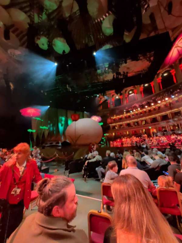 Royal Albert Hall, section: Stalls J, row: 4, seat: 49