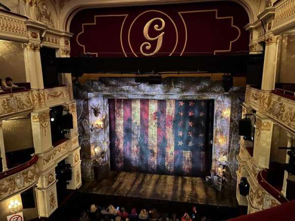 Garrick Theatre, section: Grand circle, row: B, seat: 8