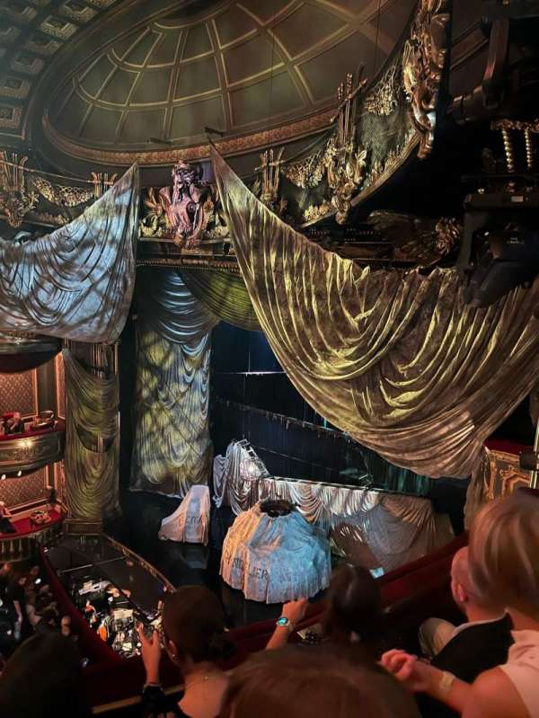 His Majesty's Theatre, London, section: Grand Circle, row: C, seat: 2