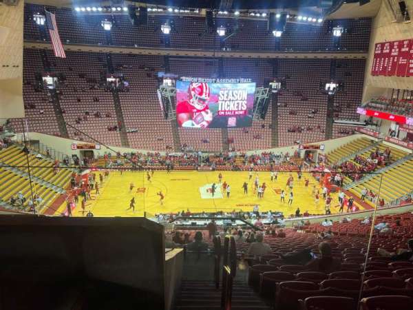 Simon Skjodt Assembly Hall, section: D, row: 33, seat: 1-3