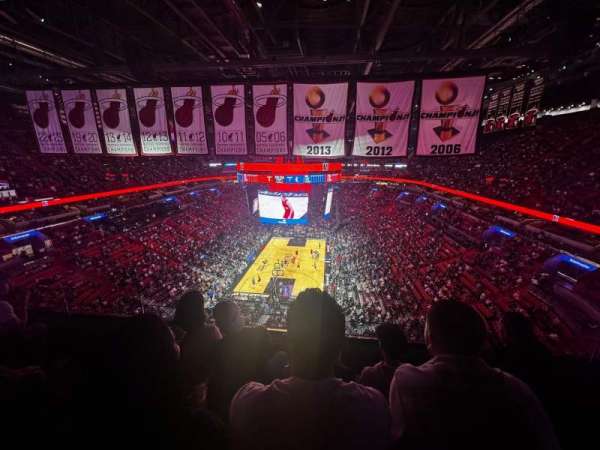 Kaseya Center, section: 415, row: 3, seat: 8