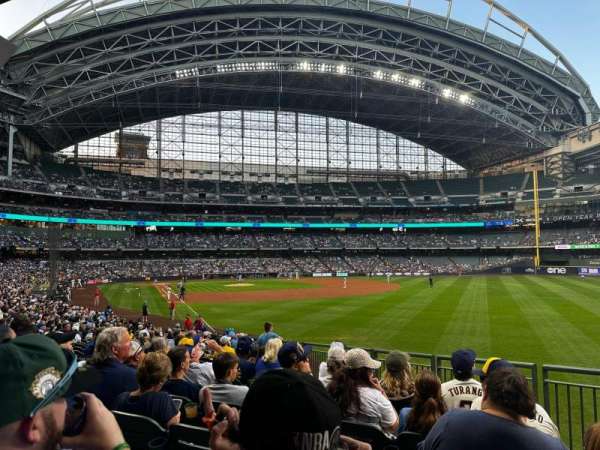 American Family Field, section: 106, row: 26, seat: 10