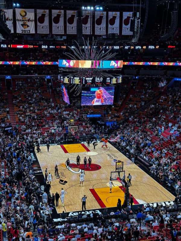 Kaseya Center, section: 302, row: 4, seat: 1