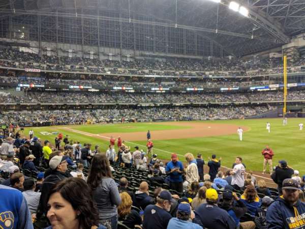 American Family Field, section: 108, row: 15, seat: 2