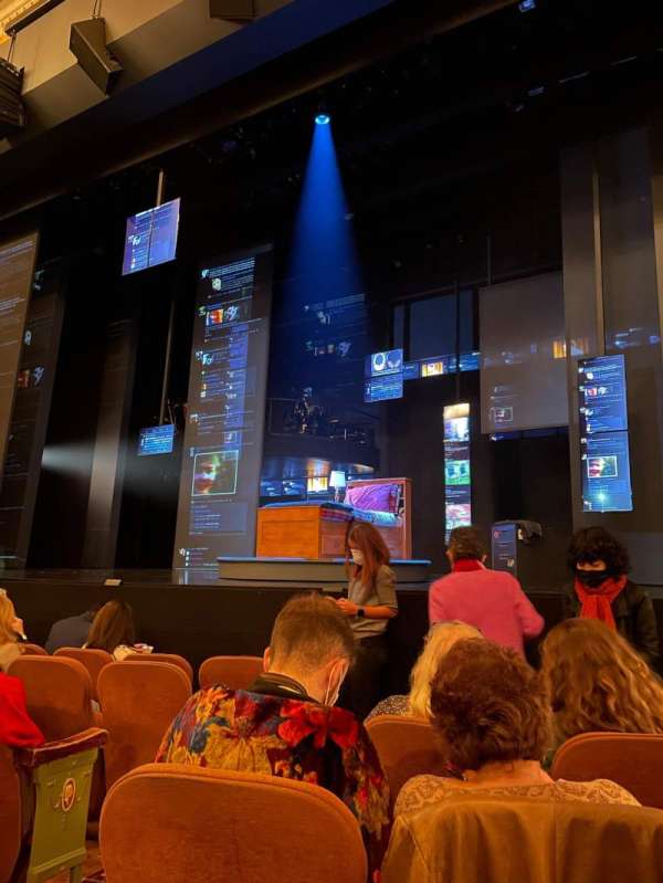 Music Box Theatre, section: Orchestra R, row: F, seat: 4