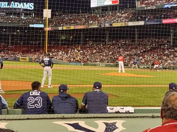 Fenway Park, section: Field Box 65, row: F, seat: 2