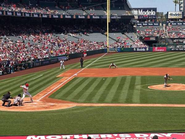 Angel Stadium, section: 222, row: A, seat: 6