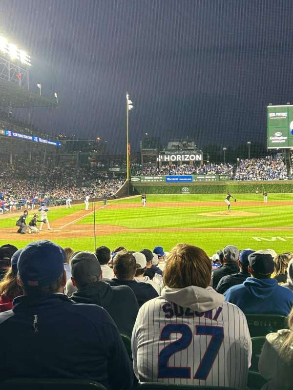 Wrigley Field, section: 122, row: 1, seat: 6