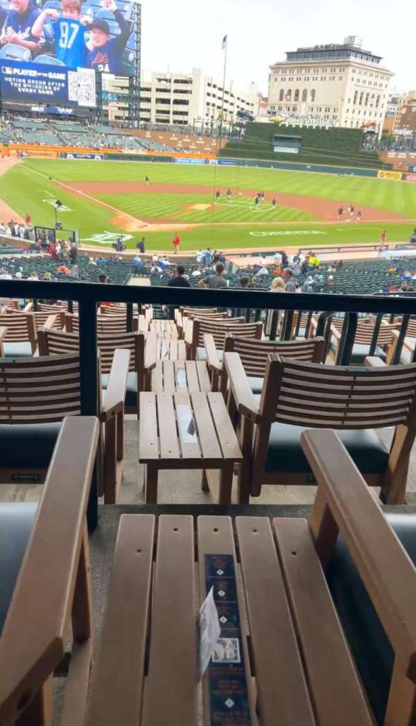 Comerica Park, section: 125B, row: G, seat: 1