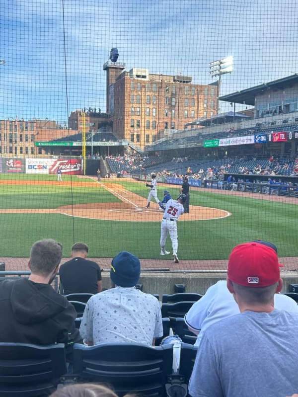 Fifth Third Field, section: 108, row: H, seat: 14