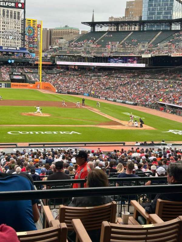 Comerica Park, section: 134, row: D, seat: 1