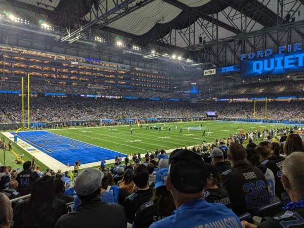 Ford Field, section: 122, row: 20, seat: 1