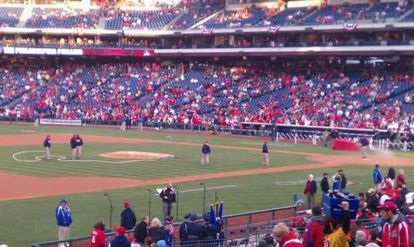 Citizens Bank Park, section: 134, row: 30, seat: 18