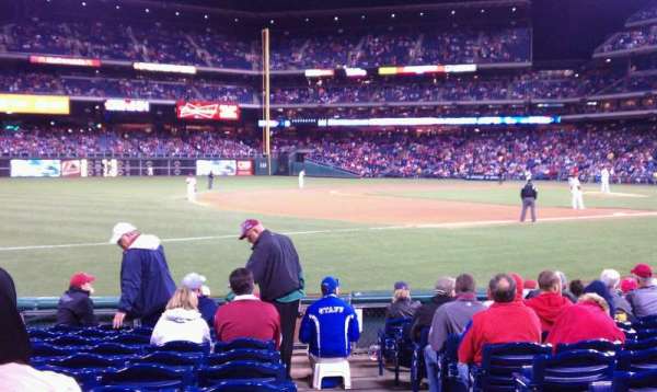 Citizens Bank Park, section: 135, row: 11, seat: 1