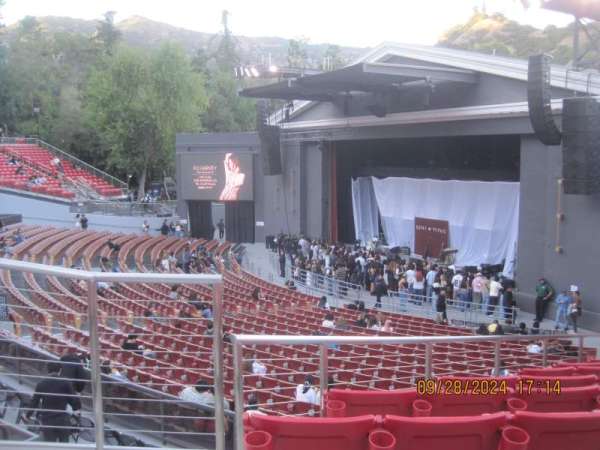 The Greek Theatre, section: South terrace, row: A, seat: 20