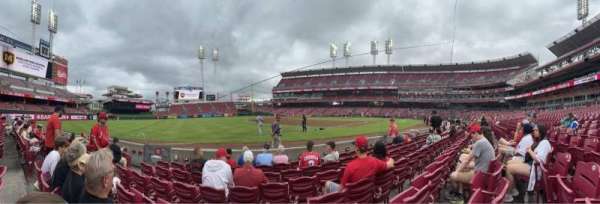 Great American Ball Park, section: 112, row: F, seat: 13
