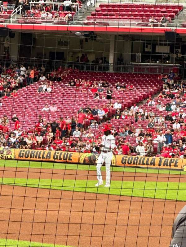 Great American Ball Park, section: 112, row: F, seat: 13
