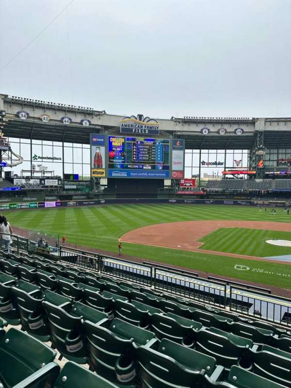 American Family Field, section: 223, row: 6, seat: 4
