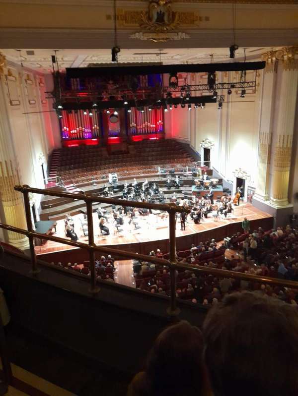Usher Hall, section: upper circle, row: C, seat: 62