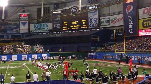 Tropicana Field, section: 130, row: R, seat: 4