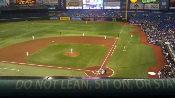 Tropicana Field, section: 305, row: A, seat: 9