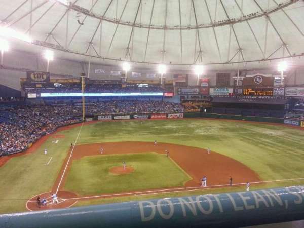 Tropicana Field, section: 310, row: A, seat: 1