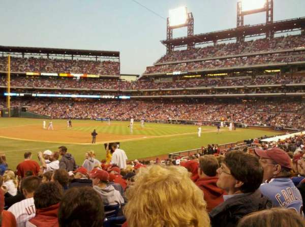 Citizens Bank Park, section: 135, row: 21, seat: 8