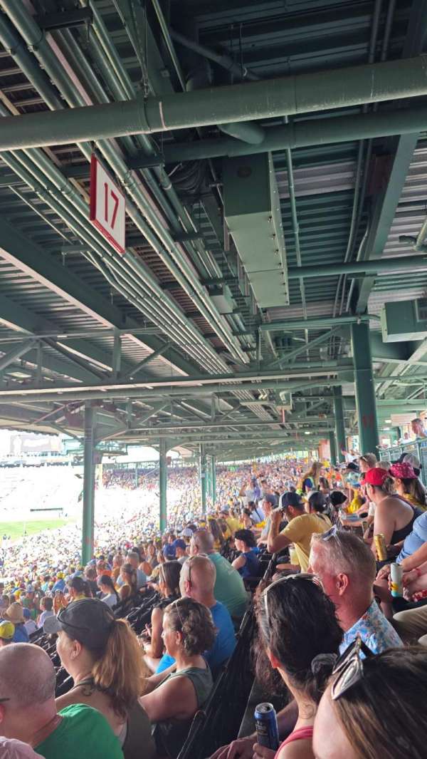 Fenway Park, section: Grandstand 17, row: 14, seat: 23