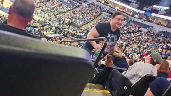 Target Center, section: 106, row: P, seat: 1