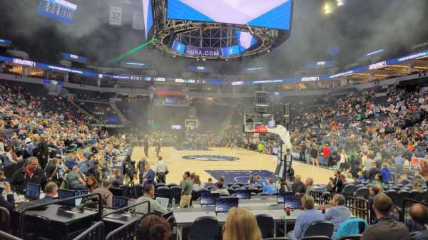 Target Center, section: 104, row: B, seat: 8