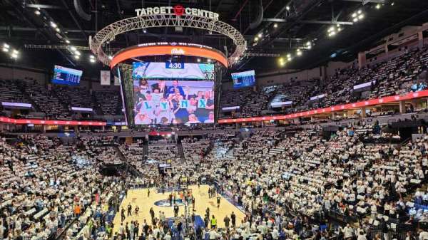 Target Center, section: 101, row: U, seat: 12