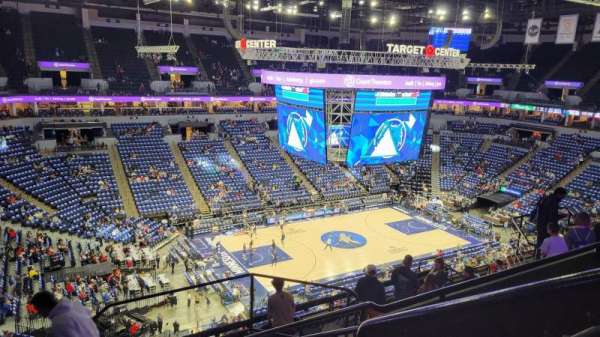 Target Center, section: 215, row: L, seat: 1