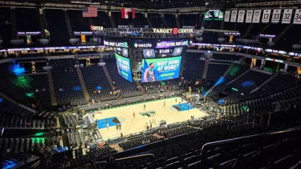 Target Center, section: 234, row: S, seat: 1