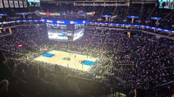 Target Center, section: 207, row: U, seat: 12