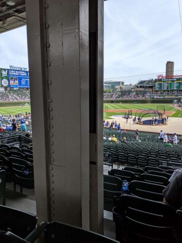 Wrigley Field, section: 215, row: 8, seat: 3