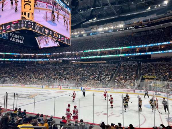 PPG Paints Arena, section: 121, row: M, seat: 8