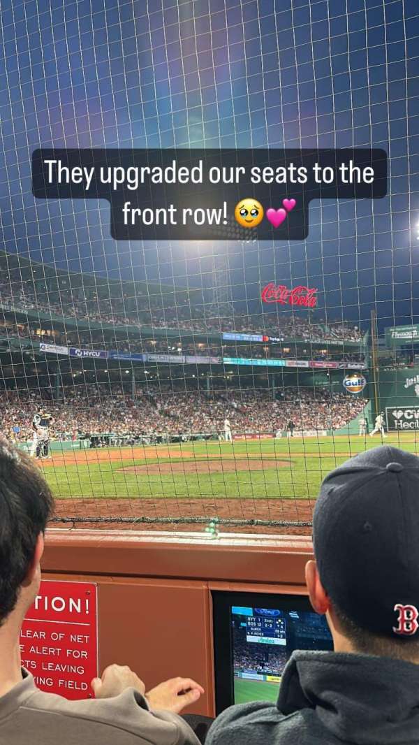 Fenway Park, section: Field Box 19, row: 2, seat: 3