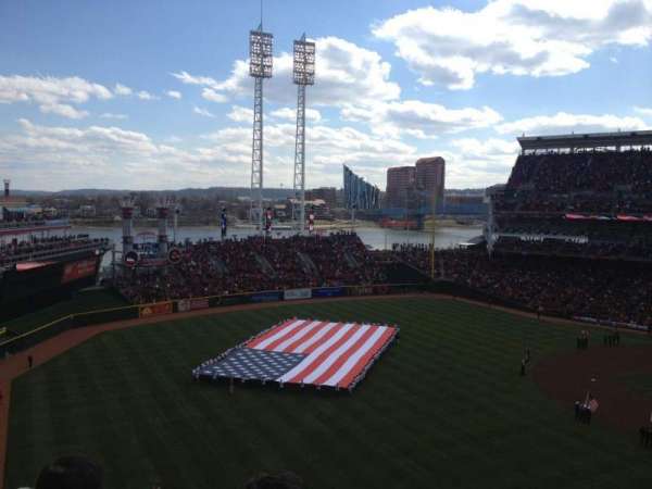Great American Ball Park, section: 411, row: M, seat: 4