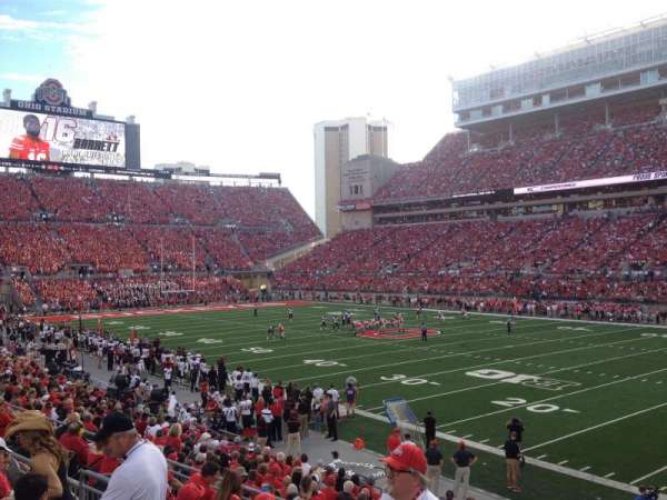 Ohio Stadium, section: 14A, row: 5, seat: 17