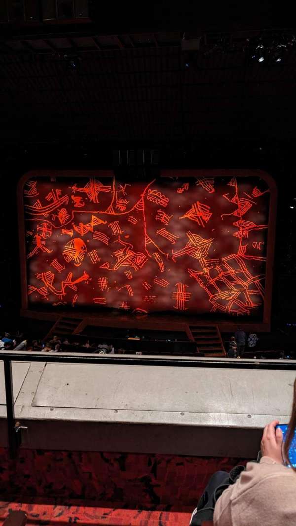Minskoff Theatre, section: Mezzanine, row: B, seat: 131