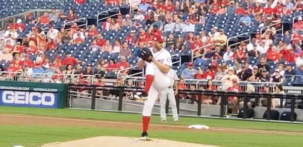 Nationals Park, section: 114, row: E, seat: 1